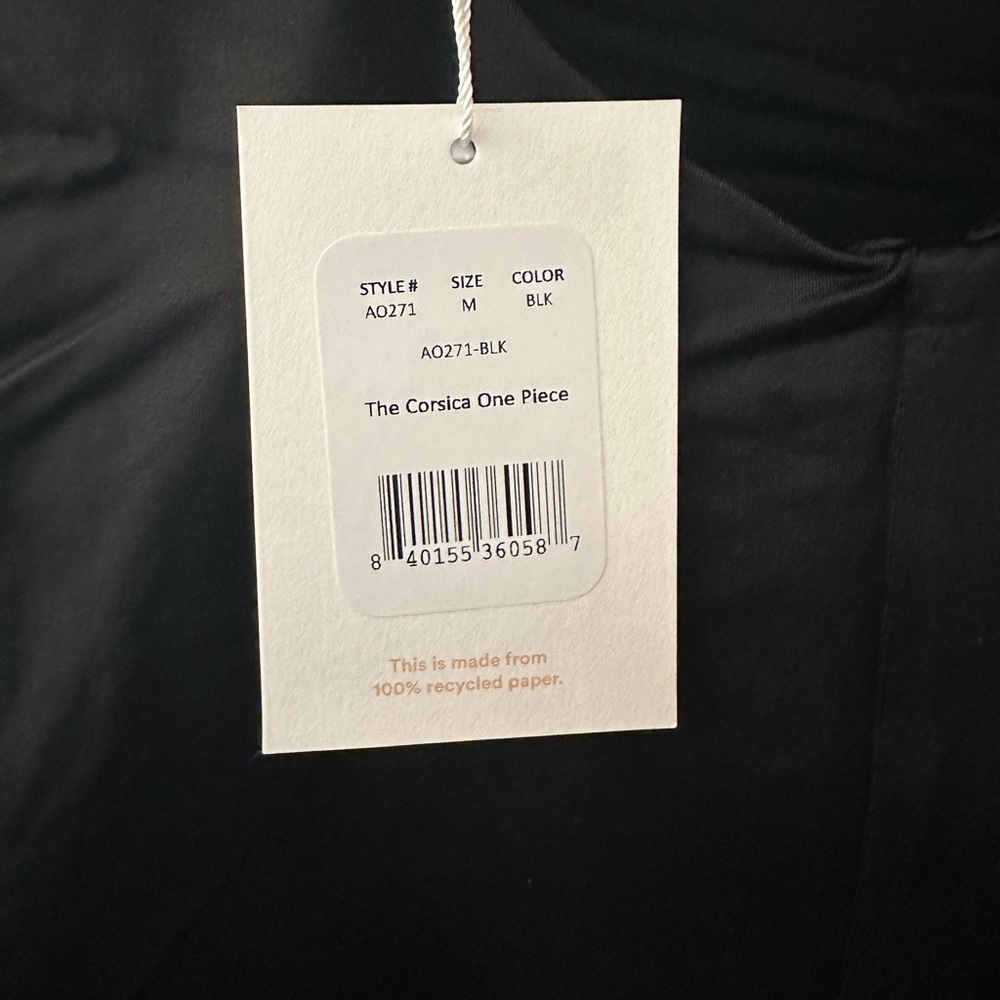 NWT Andie Swim The Corsica One Piece Swimsuit Black - Picture 6 of 8
